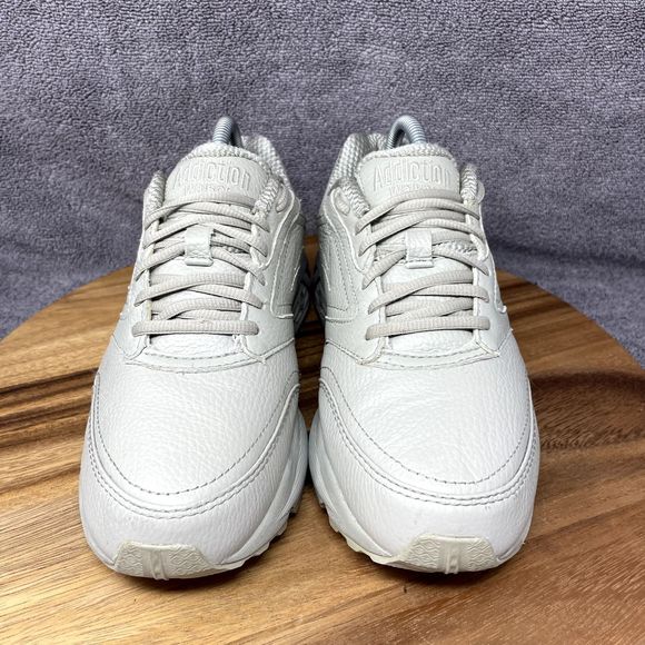 Brooks Addiction Walker Womens Size 9 D WIDE Beige Leather Casual Walking Shoes - Picture 4 of 9
